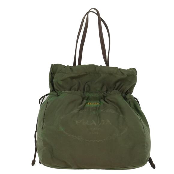 PRADA Tote Bag Nylon Khaki - Picture 2 of 9